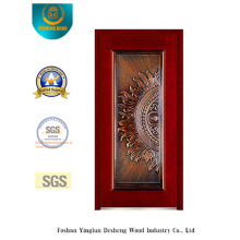 Security Steel Door for Entrance with Iron Art (b-8002)